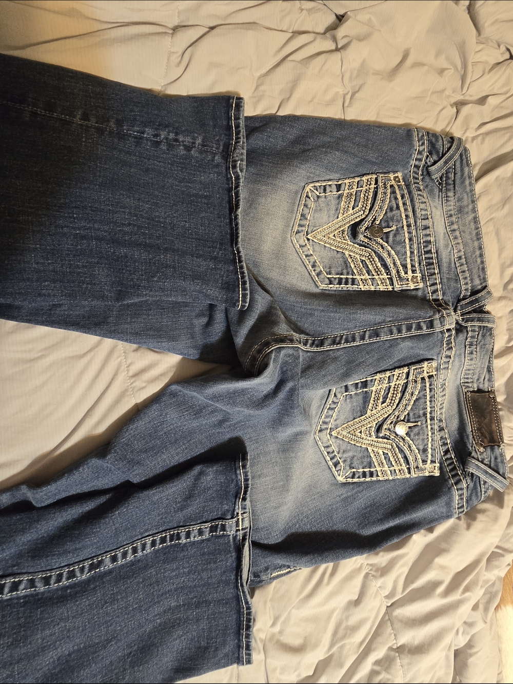 Vigoss Blue Distressed Stretch Jeans - Pair - Picture 8 of 8